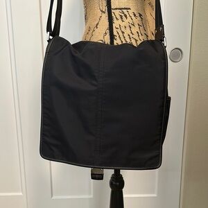 Black Nylon Coach Messenger Bag